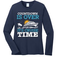 Countdown Is Over Its Cruise Time Cruising Lover Cruiser Ladies Long Sleeve Shirt