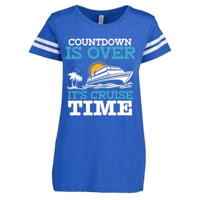 Countdown Is Over Its Cruise Time Cruising Lover Cruiser Enza Ladies Jersey Football T-Shirt