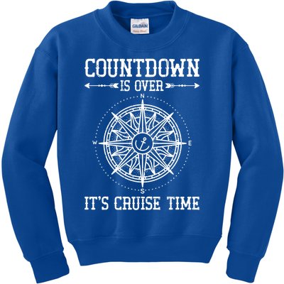 Countdown Is Over Its Cruise Time Cruising Lover Meaningful Gift Kids Sweatshirt