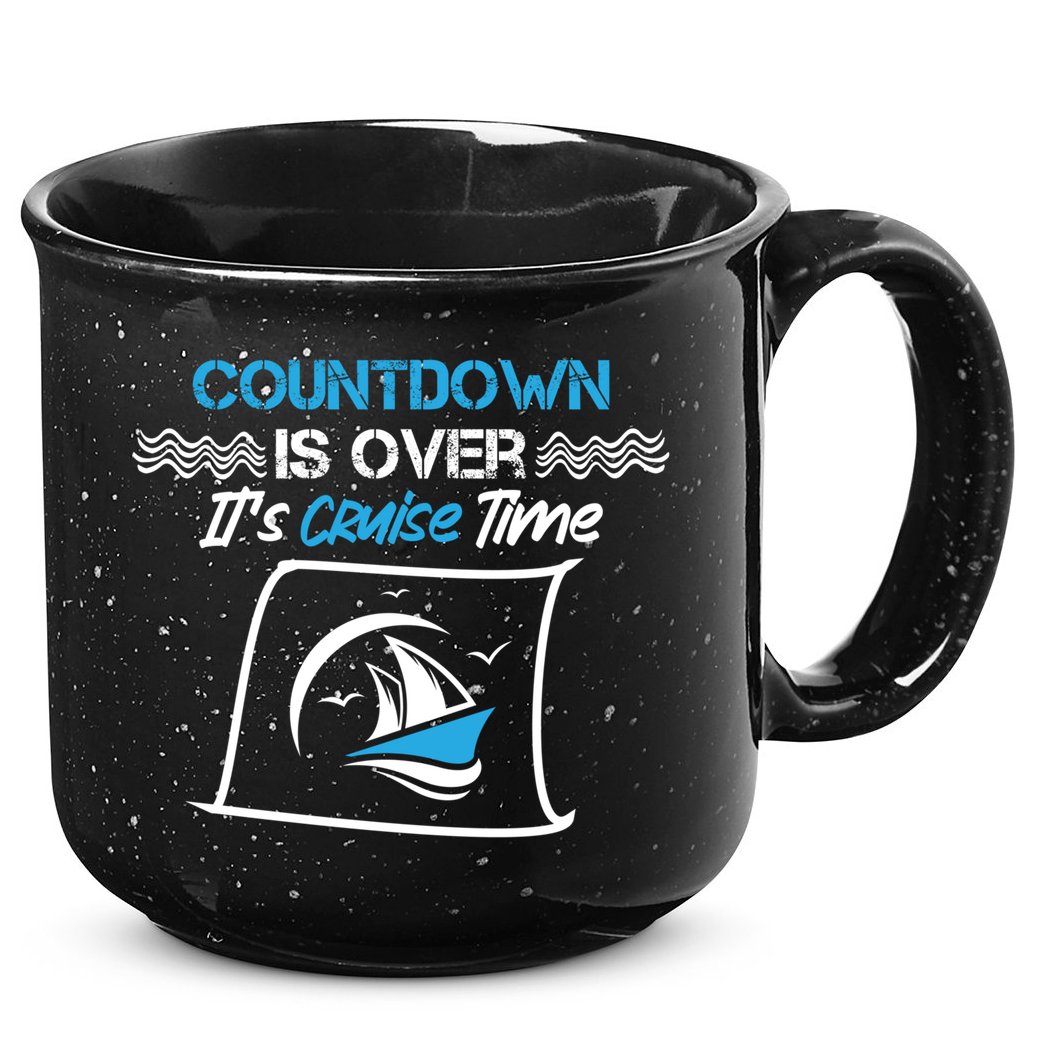 Countdown Is Over Its Cruise Time Critic Chef Gift 15oz Campfire Ceramic Mug