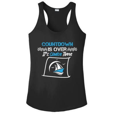 Countdown Is Over Its Cruise Time Critic Chef Gift Ladies PosiCharge Competitor Racerback Tank