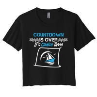 Countdown Is Over Its Cruise Time Critic Chef Gift Women's Crop Top Tee