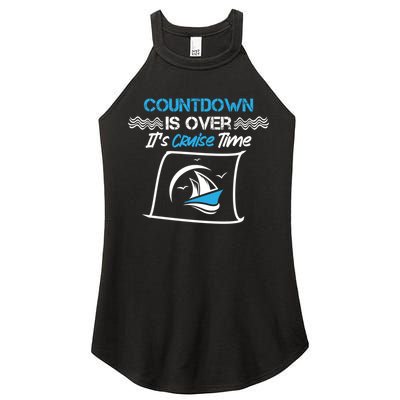 Countdown Is Over Its Cruise Time Critic Chef Gift Women's Perfect Tri Rocker Tank