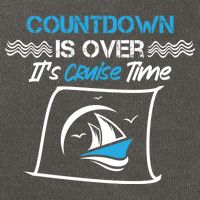 Countdown Is Over Its Cruise Time Critic Chef Gift Cotton Canvas Backpack