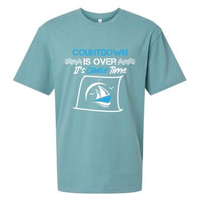 Countdown Is Over Its Cruise Time Critic Chef Gift Sueded Cloud Jersey T-Shirt