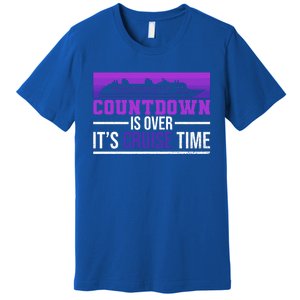 Countdown Is Over Its Cruise Time Cruising Family Cruise Funny Gift Premium T-Shirt