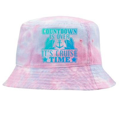 Countdown Is Over Its Cruise Time Holiday Gift Tie-Dyed Bucket Hat