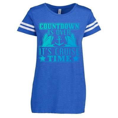 Countdown Is Over Its Cruise Time Holiday Gift Enza Ladies Jersey Football T-Shirt