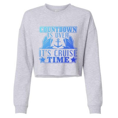 Countdown Is Over Its Cruise Time Holiday Gift Cropped Pullover Crew