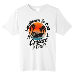 Countdown Is Over ItS Cruise Time Family Cruising Couples Tall Fusion ChromaSoft Performance T-Shirt