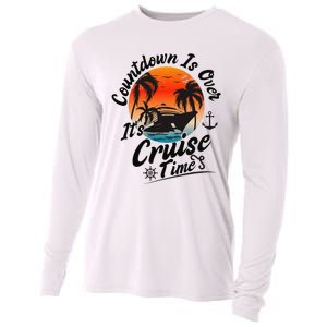 Countdown Is Over ItS Cruise Time Family Cruising Couples Cooling Performance Long Sleeve Crew