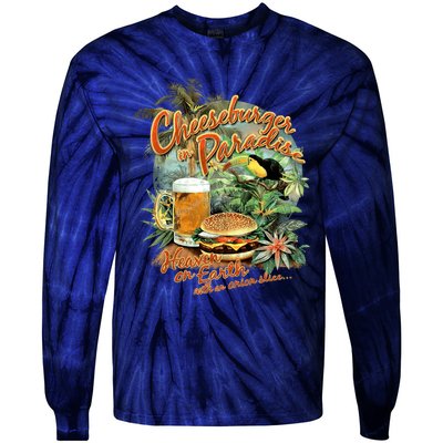 Cheeseburger In ParadiseHeaven On Earth Tie-Dye Long Sleeve Shirt