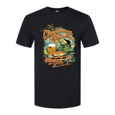 Cheeseburger In ParadiseHeaven On Earth Softstyle CVC T-Shirt