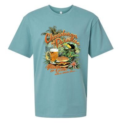 Cheeseburger In ParadiseHeaven On Earth Sueded Cloud Jersey T-Shirt