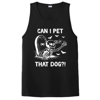 Can I Pet That Dog Halloween Skeleton PosiCharge Competitor Tank