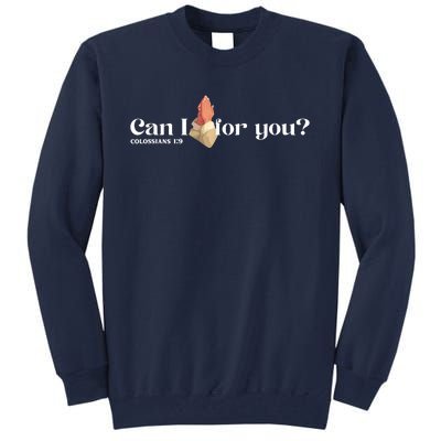 Can I Pray For You Christian Faith Jesus Novelty Design Tall Sweatshirt