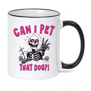 Can I Pet That Dog Skeleton 11oz Black Color Changing Mug