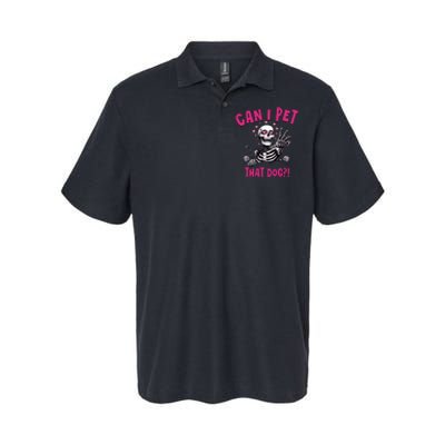 Can I Pet That Dog Skeleton Softstyle Adult Sport Polo