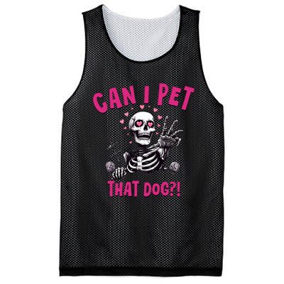 Can I Pet That Dog Skeleton Mesh Reversible Basketball Jersey Tank