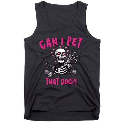 Can I Pet That Dog Skeleton Tank Top