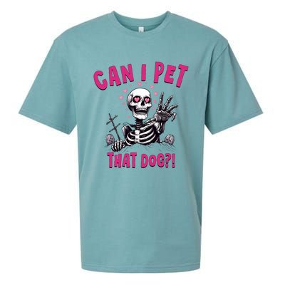 Can I Pet That Dog Skeleton Sueded Cloud Jersey T-Shirt