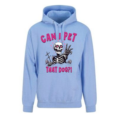 Can I Pet That Dog Skeleton Unisex Surf Hoodie