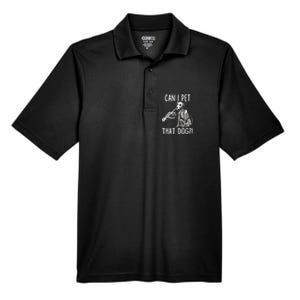 Can I Pet That Dog Skeleton Men's Origin Performance Pique Polo