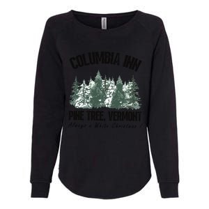 Columbia Inn Pine Tree Vermont Americas Snow Playground A White Womens California Wash Sweatshirt