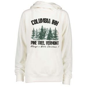 Columbia Inn Pine Tree Vermont Americas Snow Playground A White Womens Funnel Neck Pullover Hood