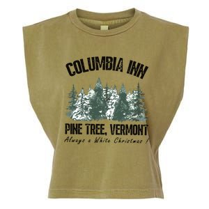 Columbia Inn Pine Tree Vermont Americas Snow Playground A White Garment-Dyed Women's Muscle Tee