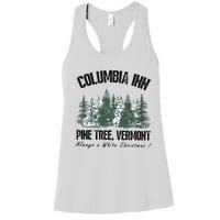 Columbia Inn Pine Tree Vermont Americas Snow Playground A White Women's Racerback Tank