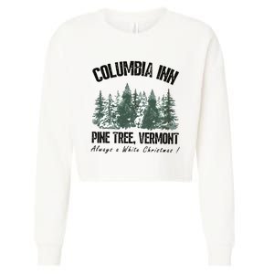 Columbia Inn Pine Tree Vermont Americas Snow Playground A White Cropped Pullover Crew