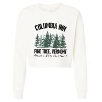 Columbia Inn Pine Tree Vermont Americas Snow Playground A White Cropped Pullover Crew