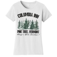 Columbia Inn Pine Tree Vermont Americas Snow Playground A White Women's T-Shirt