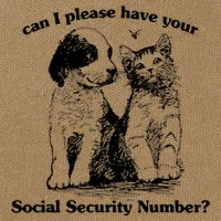 Can I Please Have Your Social Security Number Cotton Canvas Backpack