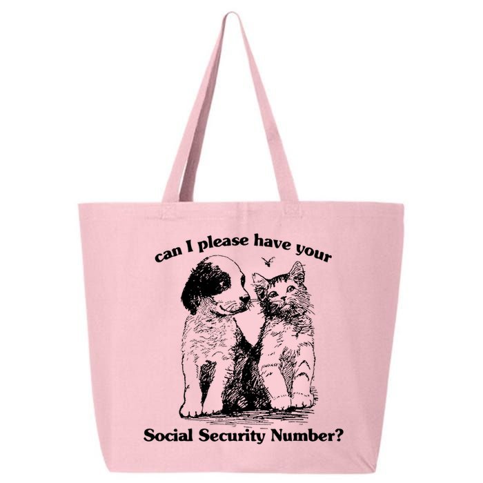 Can I Please Have Your Social Security Number 25L Jumbo Tote