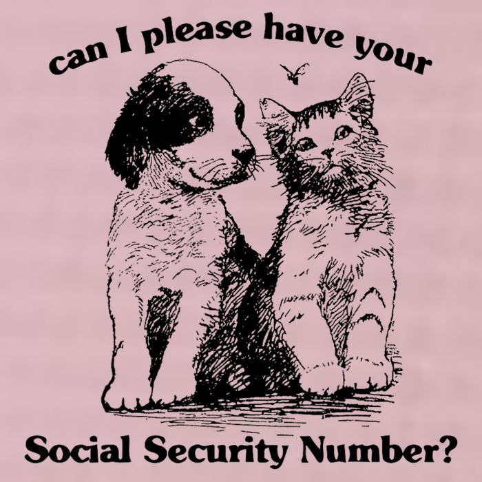 Can I Please Have Your Social Security Number 25L Jumbo Tote