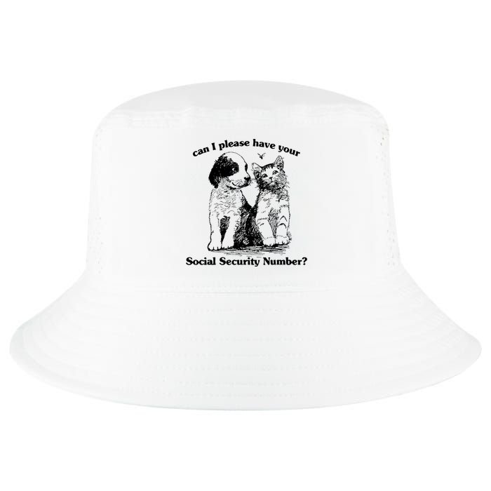 Can I Please Have Your Social Security Number Cool Comfort Performance Bucket Hat
