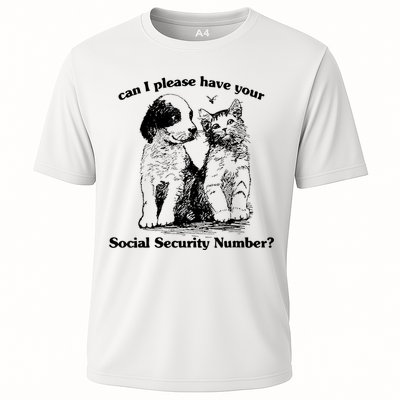 Can I Please Have Your Social Security Number Cooling Performance Crew T-Shirt