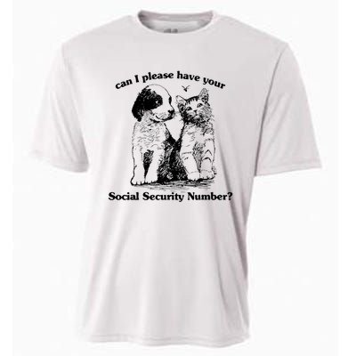 Can I Please Have Your Social Security Number Cooling Performance Crew T-Shirt