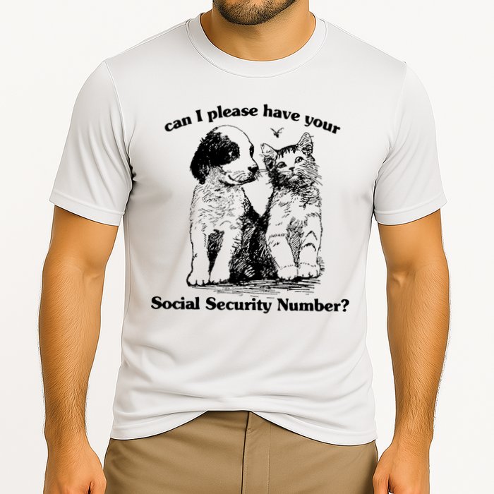 Can I Please Have Your Social Security Number Performance Shirt