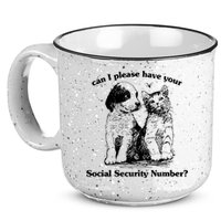 Can I Please Have Your Social Security Number 15oz Campfire Ceramic Mug