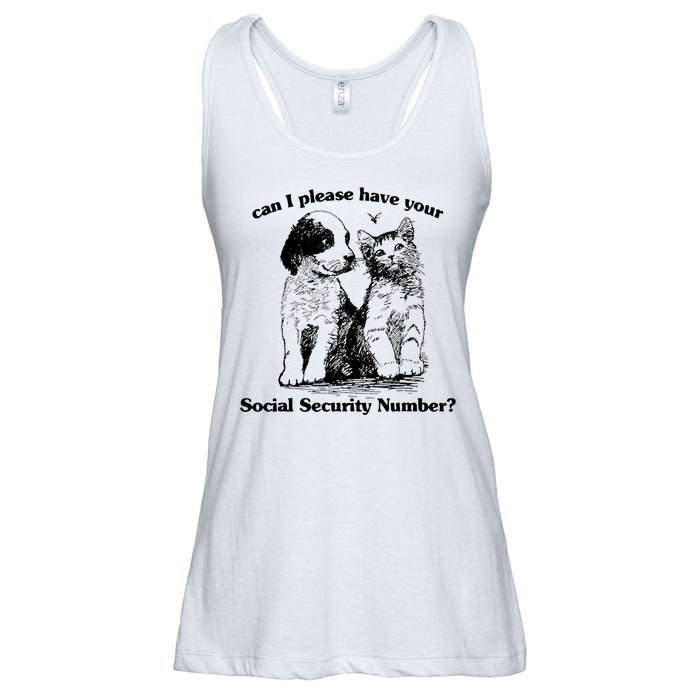Can I Please Have Your Social Security Number Ladies Essential Flowy Tank