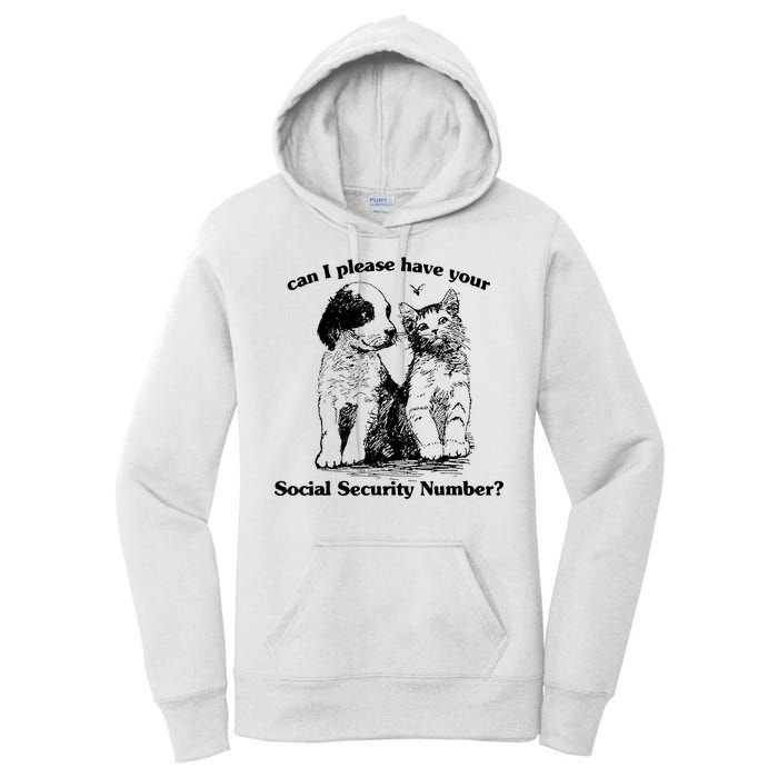 Can I Please Have Your Social Security Number Women's Pullover Hoodie