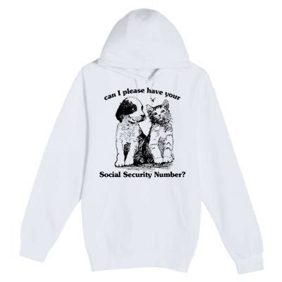 Can I Please Have Your Social Security Number Premium Pullover Hoodie