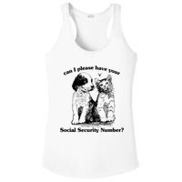 Can I Please Have Your Social Security Number Ladies PosiCharge Competitor Racerback Tank