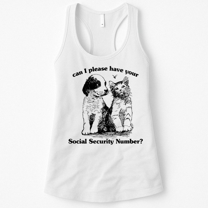 Can I Please Have Your Social Security Number Womens Tank Top