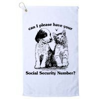 Can I Please Have Your Social Security Number Golf Towel
