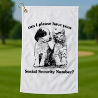 Can I Please Have Your Social Security Number Golf Towel