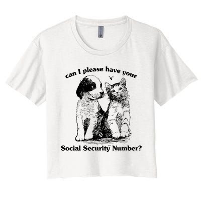Can I Please Have Your Social Security Number Crop Top